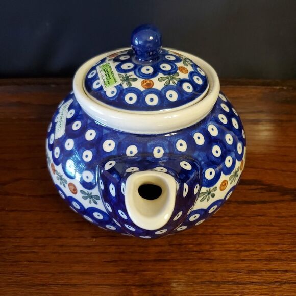 Boleslawiec Hand Made Pottery Teapot EXCELLENT CONDITION! - Picture 9 of 9